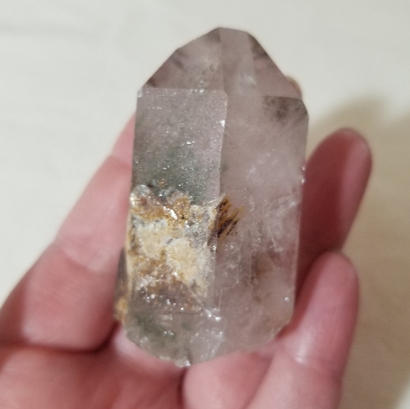 Clear Quartz with Chlorite from Brazil - Picture 5 of 7